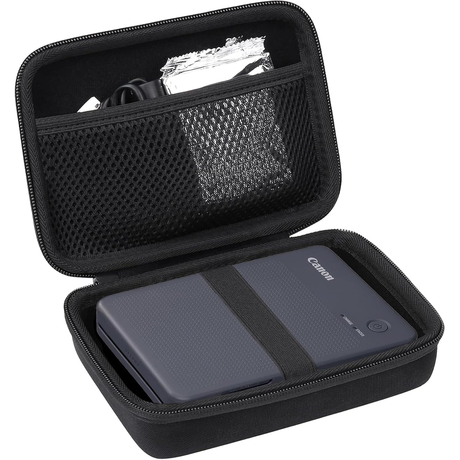co2CREA Hard Travel Case for Canon SELPHY QX20 QX10 Portable Photo Printer Black