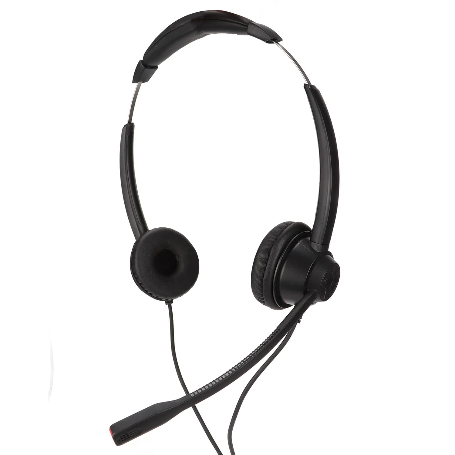 Sanpyl Sanpyl Wired Telephone Headset with Microphone Noise Canceling Binaural Design Volume Control for Call Center and Business Use - View 8 of 9