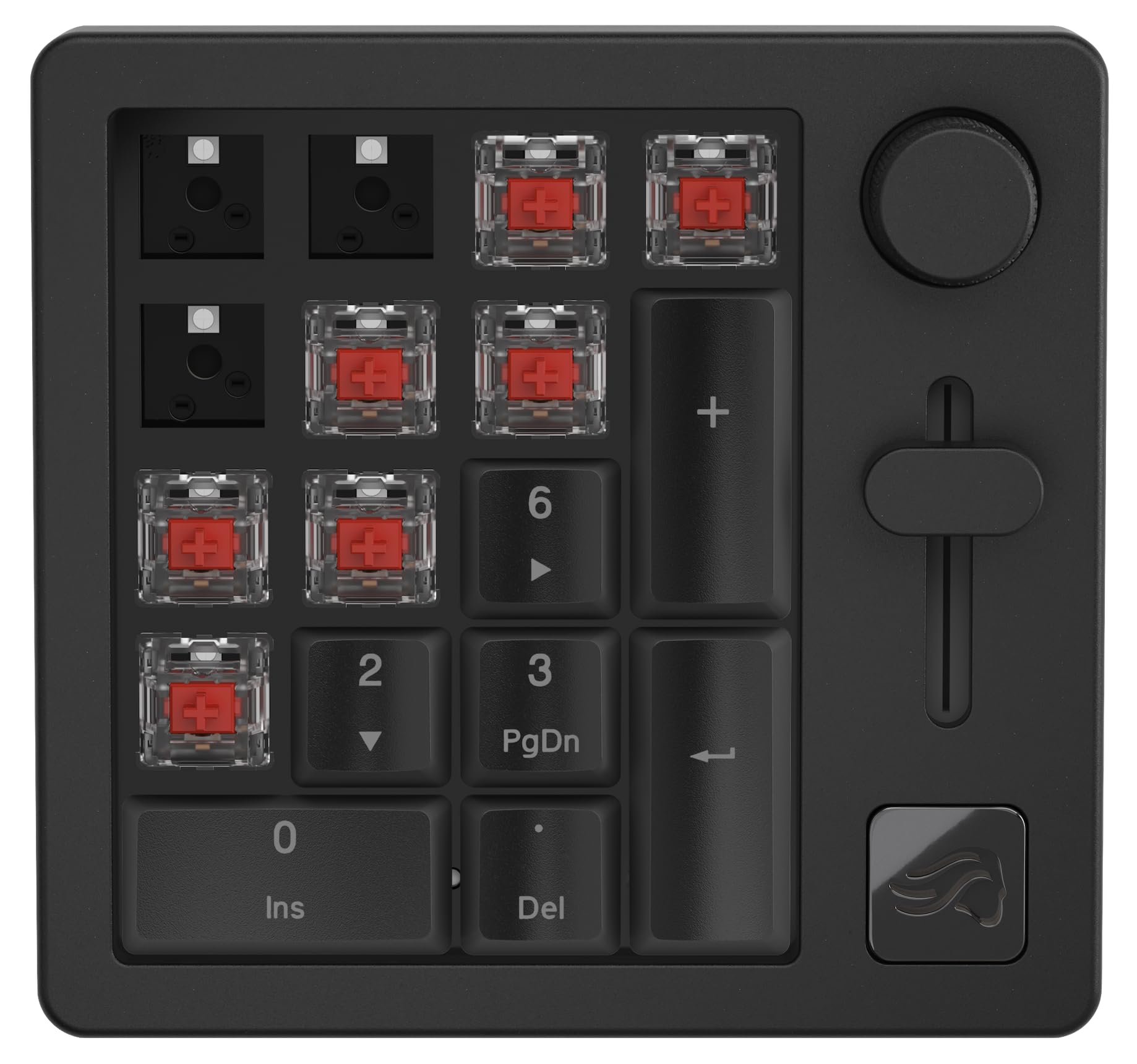 Glorious GMMK Mechanical Numpad: 10-Key USB Keypad with RGB, Hot Swappable, Volume Control - Wired & Bluetooth for Laptops - View 9 of 9