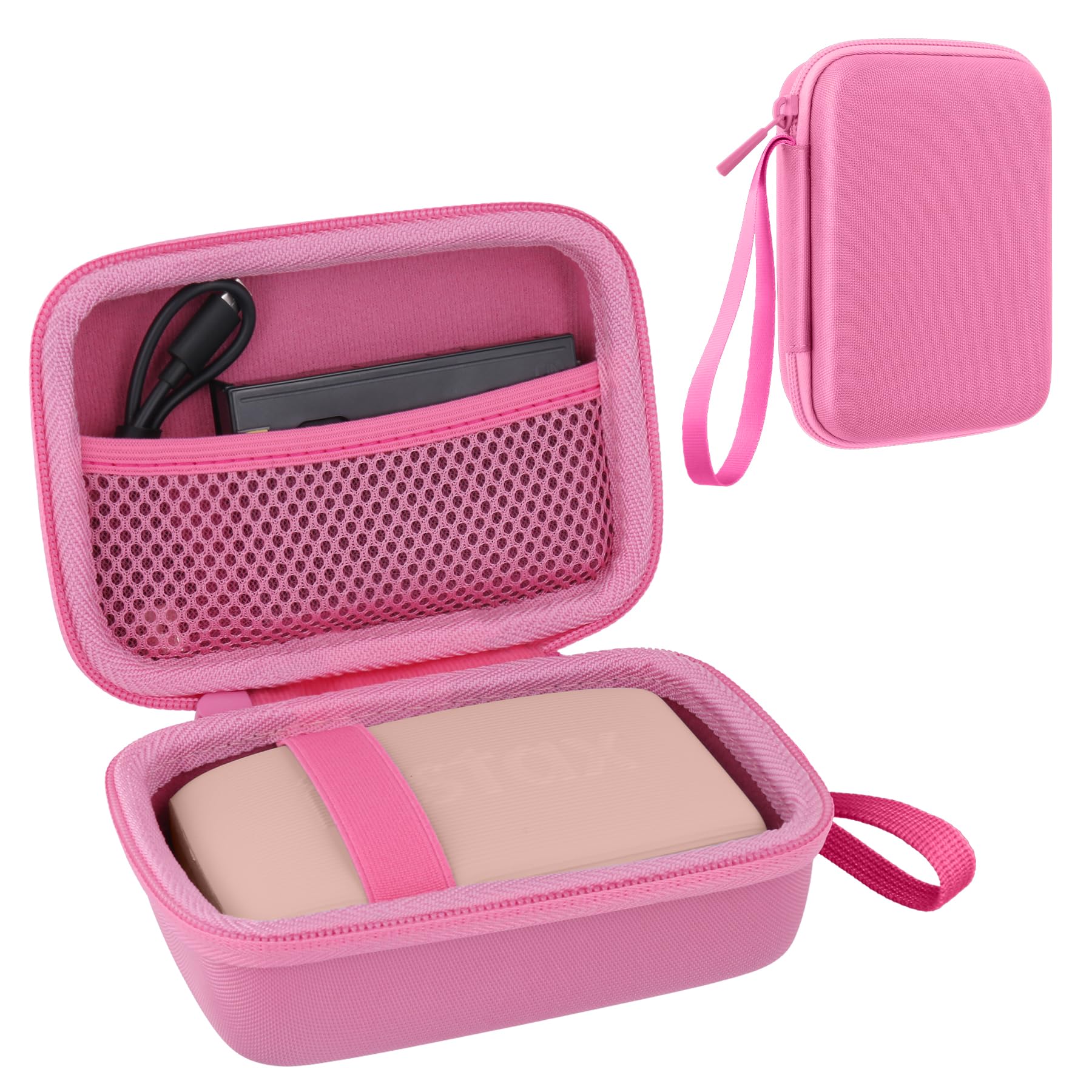 co2CREA Hard Travel Case for Fujifilm Instax Mini Link 3 2 1 Smartphone Printer All Pink Durable Protection