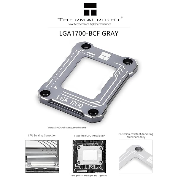 Thermalright Thermalright LGA1700 Anti-Bending Buckle for Intel 12th/13th/14th Gen CPUs - Easy, Trace-Free Installation - View 3 of 9
