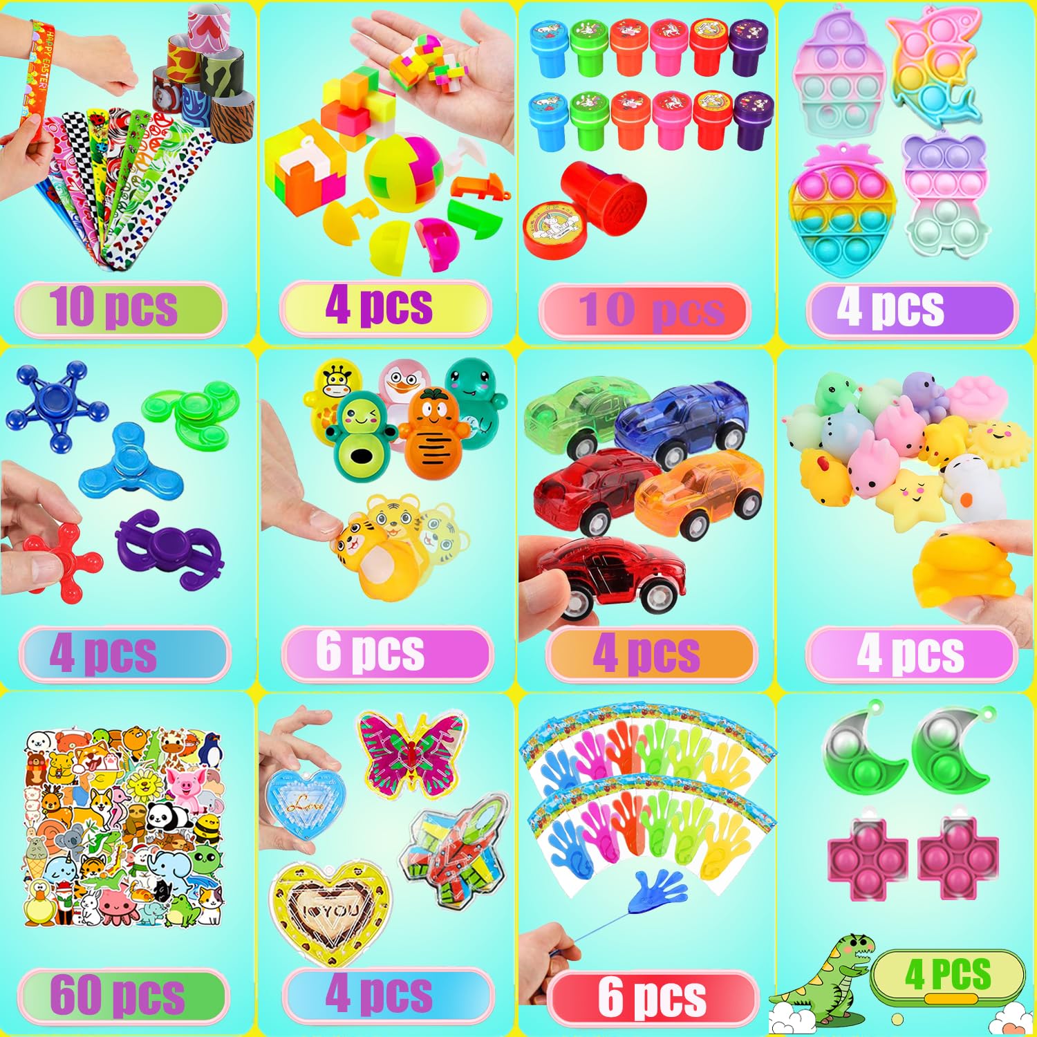 Dilycery Dilycery 120 Pcs Party Favors Toy for Kids Treasure Box Carnival Prizes Classroom Rewards Christmas Stocking Stuffers Goodie Bag Fillers - View 2 of 7