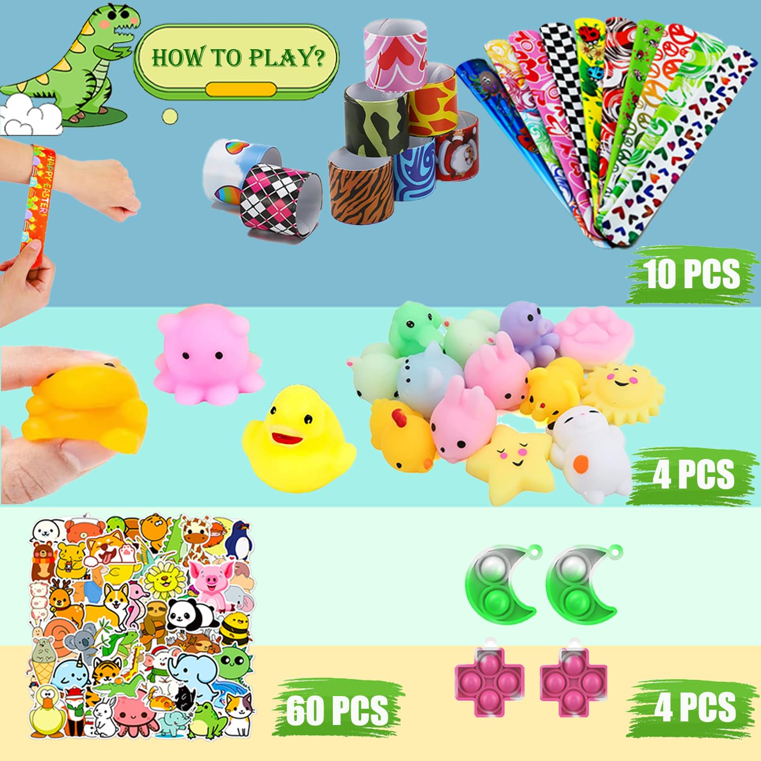 Dilycery Dilycery 120 Pcs Party Favors Toy for Kids Treasure Box Carnival Prizes Classroom Rewards Christmas Stocking Stuffers Goodie Bag Fillers - View 5 of 7