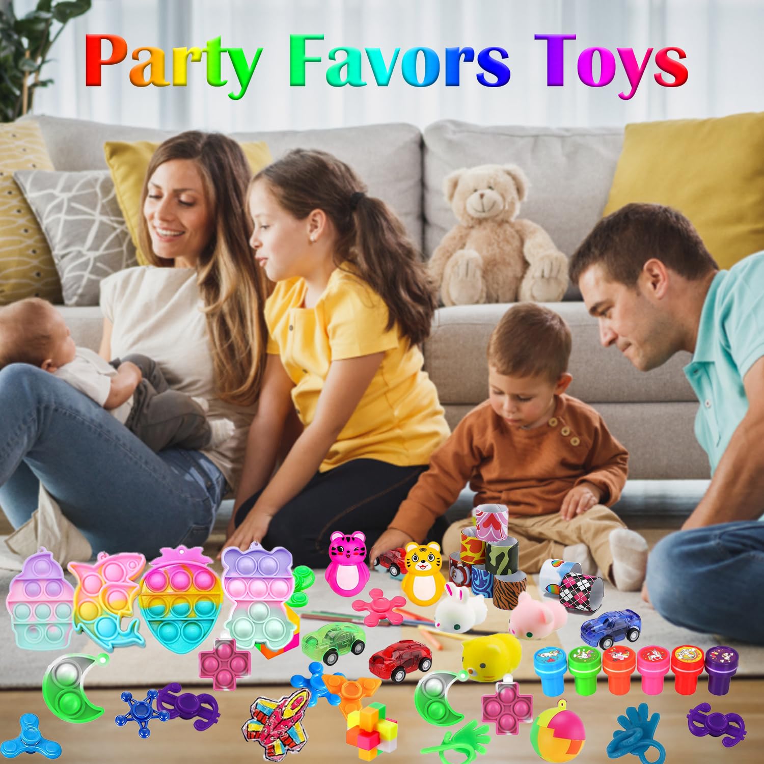 Dilycery Dilycery 120 Pcs Party Favors Toy for Kids Treasure Box Carnival Prizes Classroom Rewards Christmas Stocking Stuffers Goodie Bag Fillers - View 6 of 7