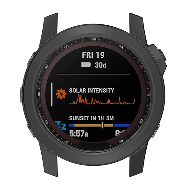 TenCloud 3 Pack Garmin Fenix 7X Sapphire Solar Watch Cover Black Protective Case 51mm - View 9 of 10