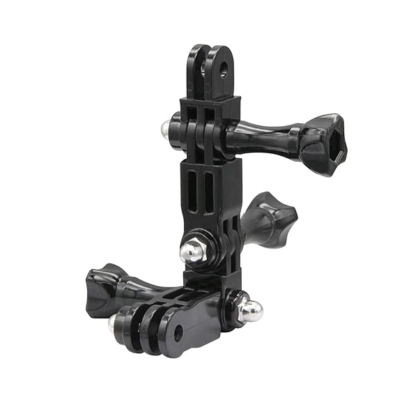 Haoyou 3-Way Adjustable GoPro Mount Kit for Hero 12-3: Straight Joints & Long Thumb Screws for Versatile Shooting - View 9 of 9