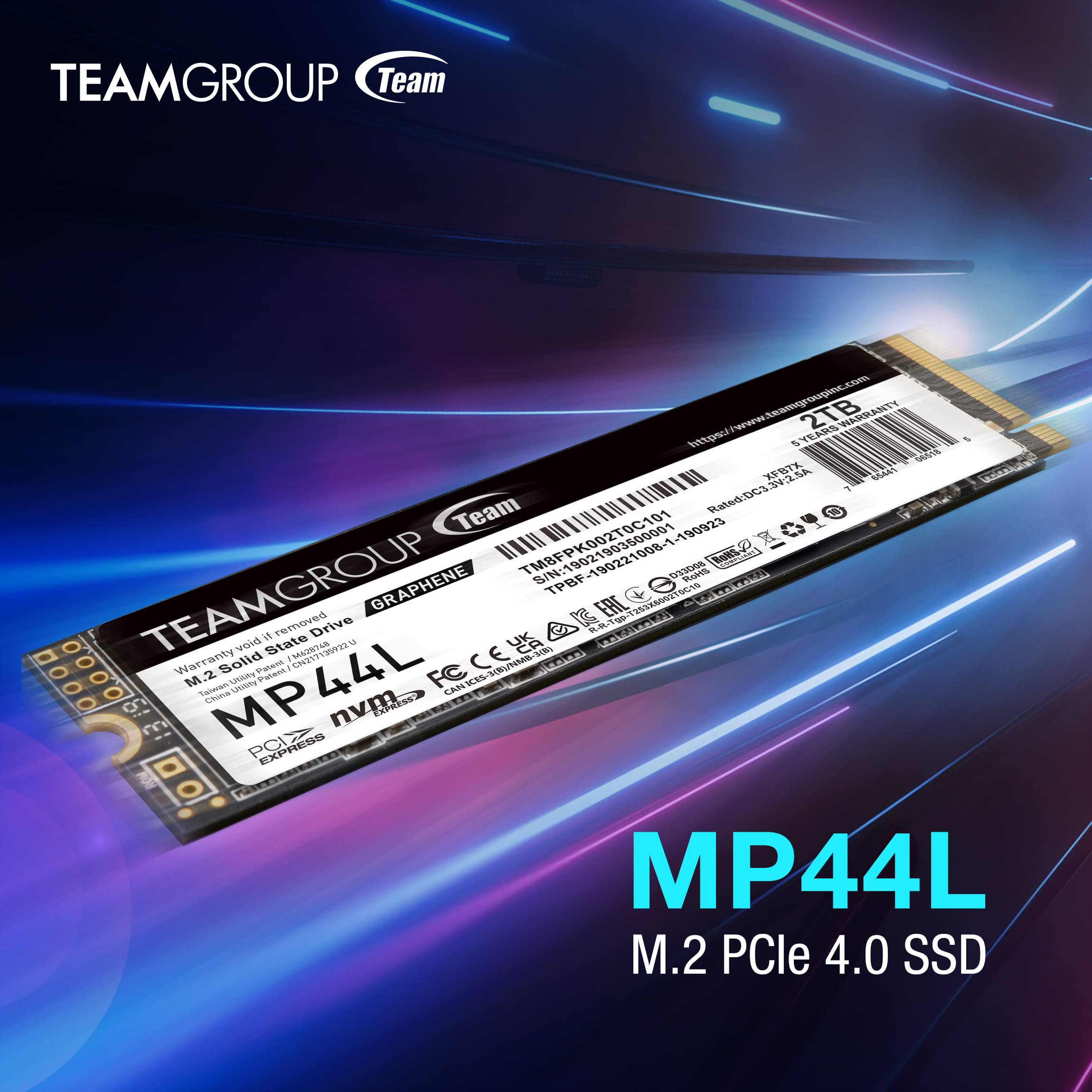 TEAMGROUP TEAMGROUP MP44L 500GB NVMe SSD High Speed 5000MBs Read 3700MBs Write M2 2280 for Laptop and Desktop Upgrade - View 6 of 8
