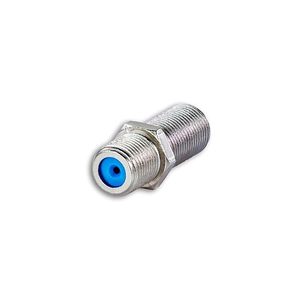 Buy SatelliteSale F81 Coaxial Barrel Connectors - 100 Pcs Female to Female F-Type 3GHz Adapter Couplers