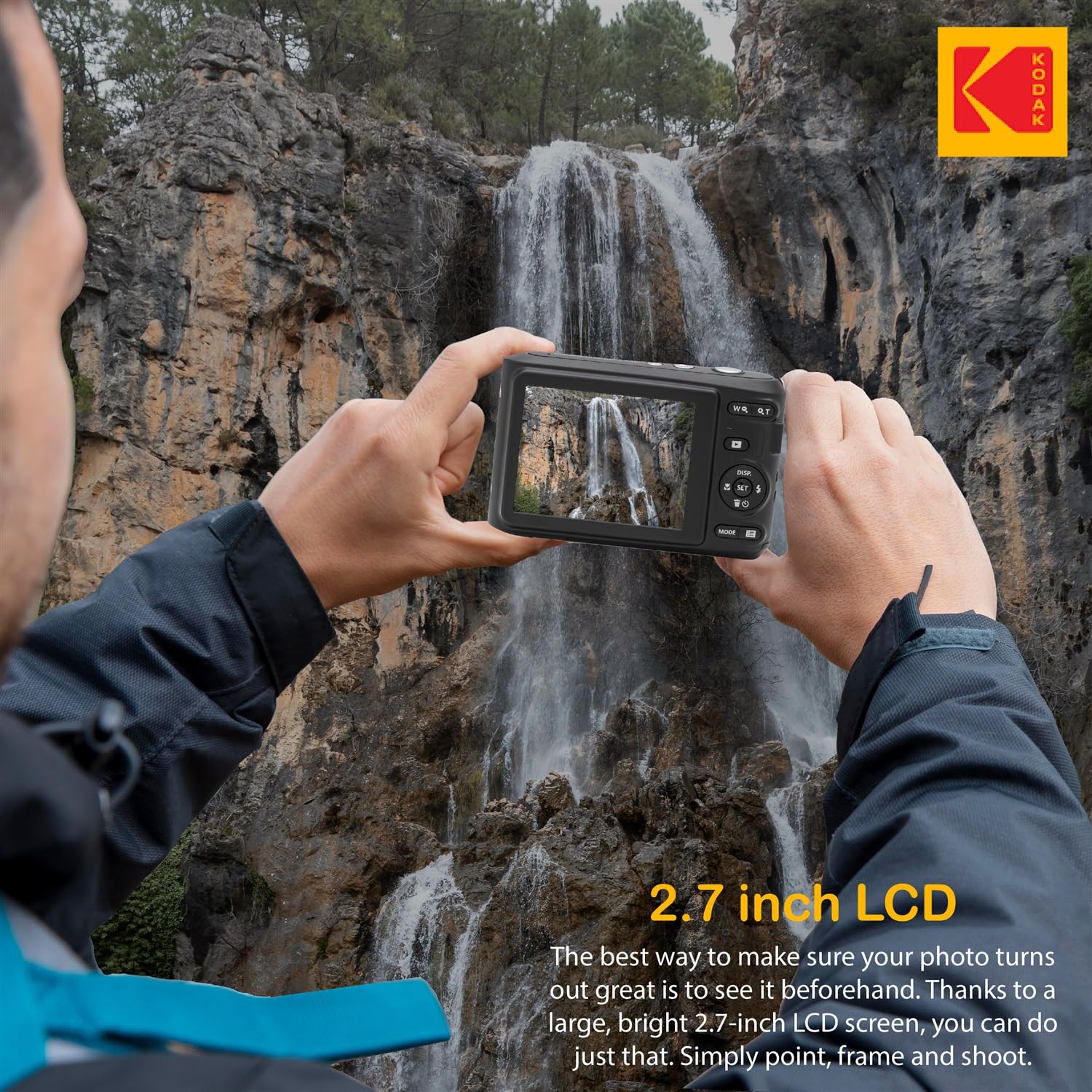 PHOTO4LESS Kodak PIXPRO FZ45 Digital Camera Bundle with 32GB Card Case Monopod Cleaning Pen Screen Protectors and Tripod Red - View 5 of 8