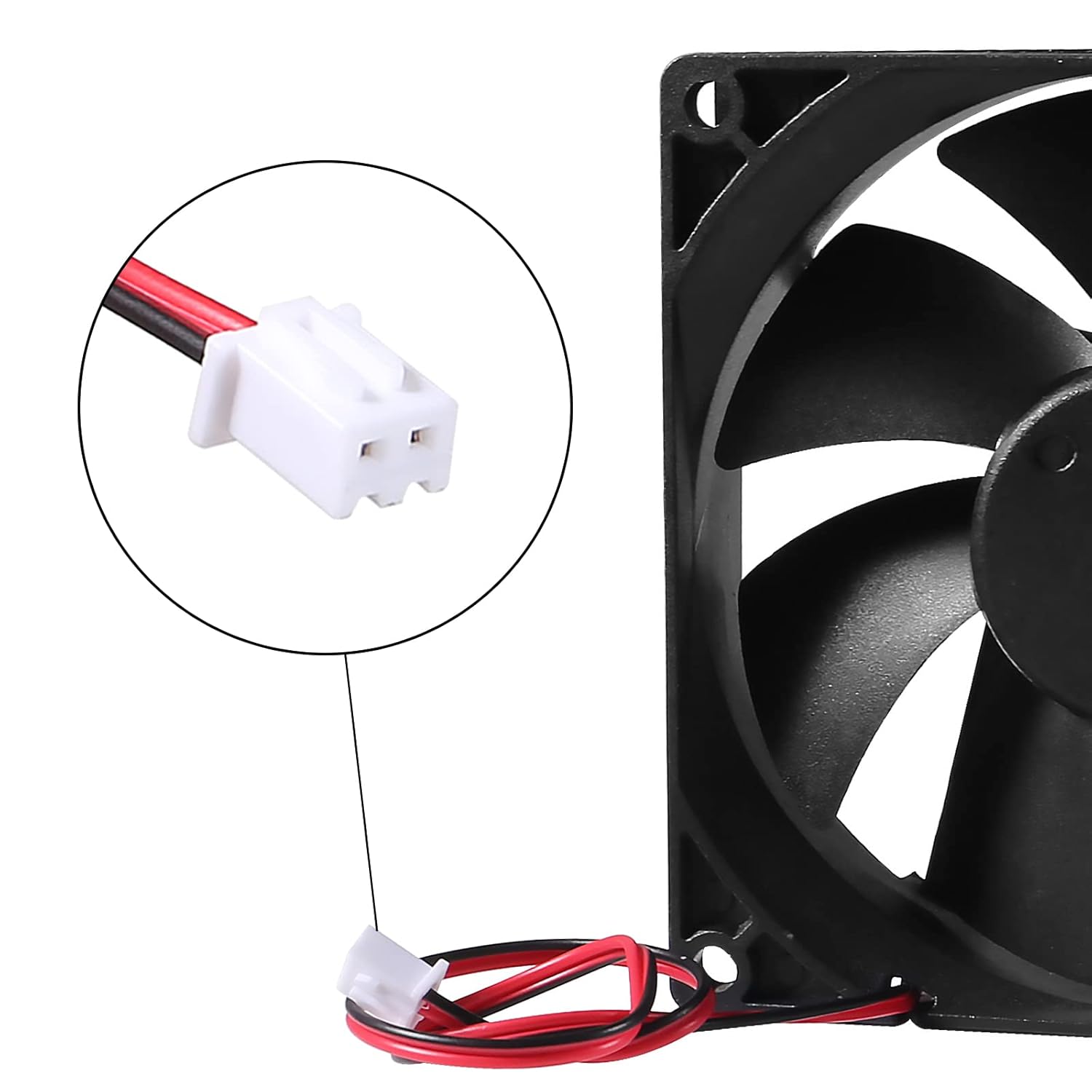 Diitao Diitao 2pcs 9225 12V Brushless DC Cooling Fan 92x92x25mm High Airflow for PC Case CPU Coolers Radiators 2000RPM 2 Pin - View 4 of 9
