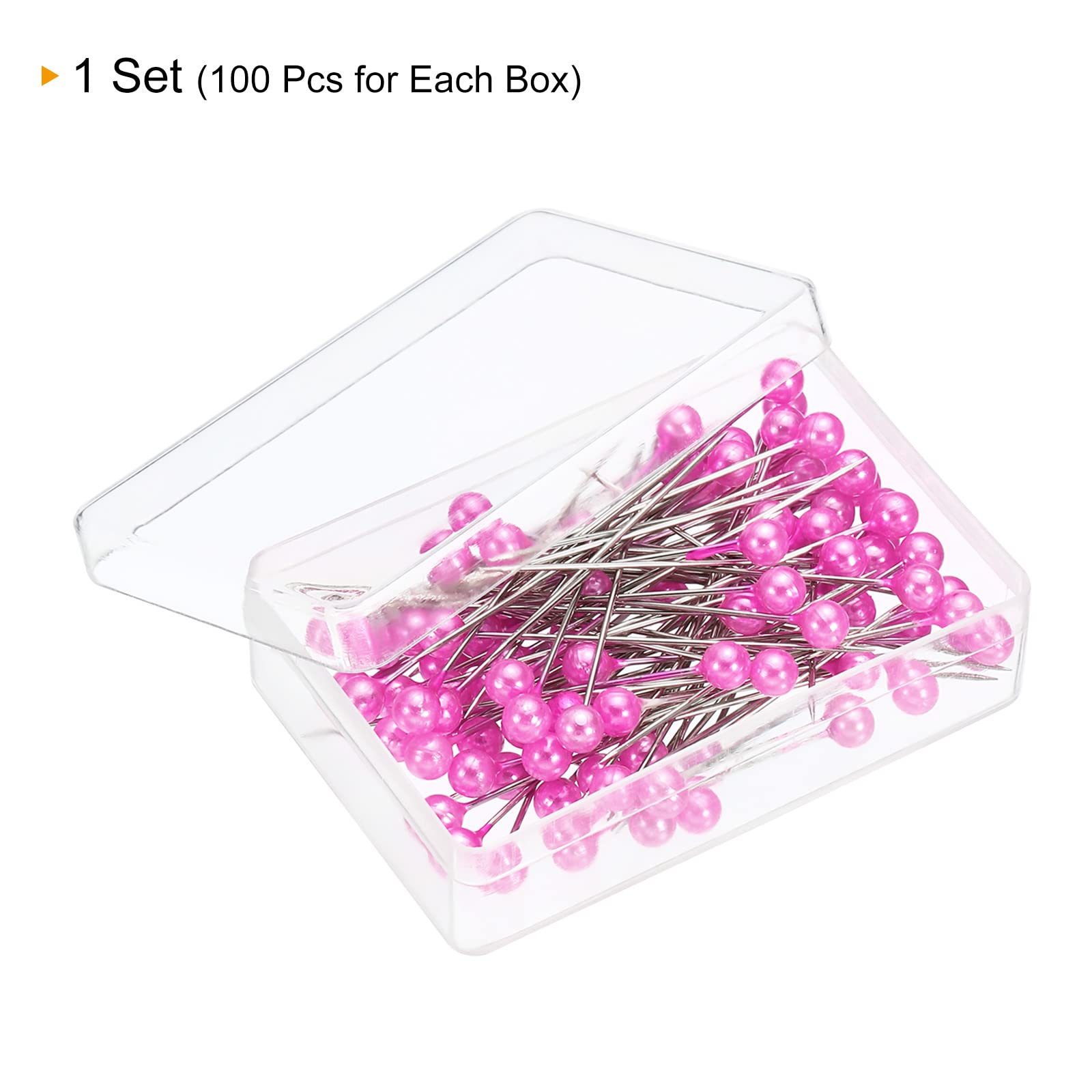 PATIKIL PATIKIL Pearlized Sewing Pins Set Stainless Steel Ball Head Needle Straight Quilting Pins for Dressmaker Decorations Golden - View 3 of 5