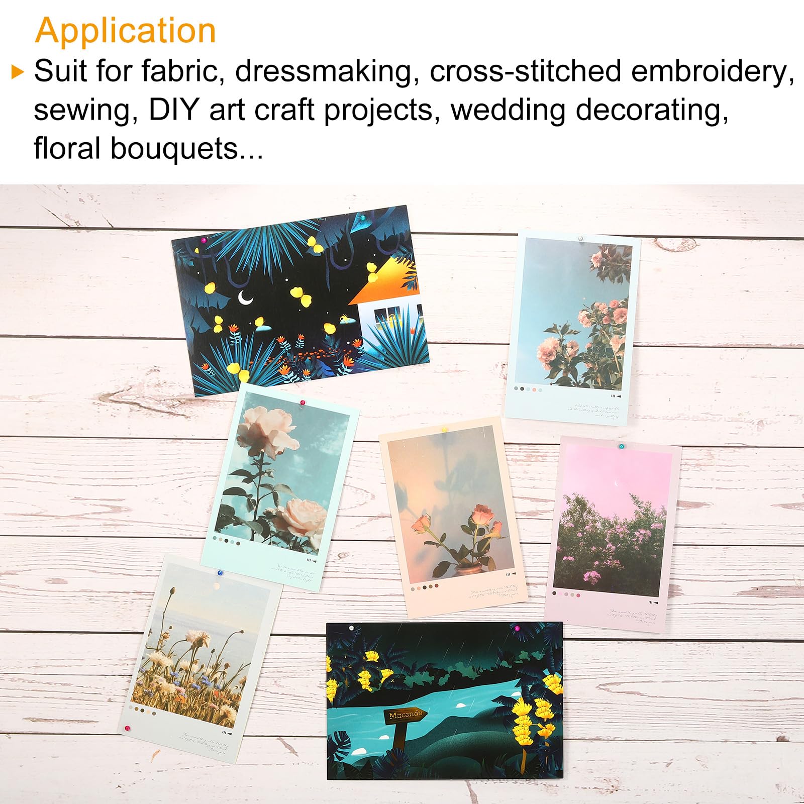 PATIKIL PATIKIL Pearlized Sewing Pins Set Stainless Steel Ball Head Needle Straight Quilting Pins for Dressmaker Decorations Golden - View 5 of 5