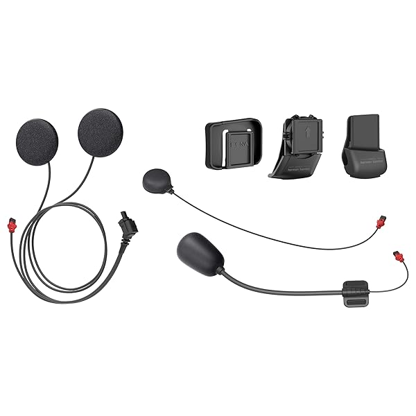 SENA Sena 50C Universal Clamp Kit with Harman Kardon Speakers & Mic - Premium Black Audio Solution - View 2 of 2