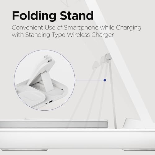 mooas mooas 4-in-1 Fast Wireless Charging Nightlight Clock for iPhone 15, Galaxy S24, AirPods & Apple Watch - Ultimate Charging Station - View 10 of 11