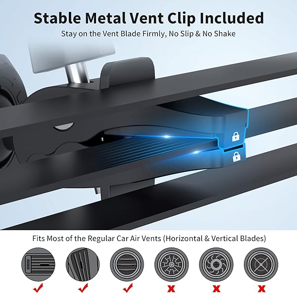 PROfezzion PROfezzion Magnetic Phone Holder for Car: Suction Cup & Vent Clip for iPhone 16/15/14/13 Pro Max & All Phones - View 8 of 10