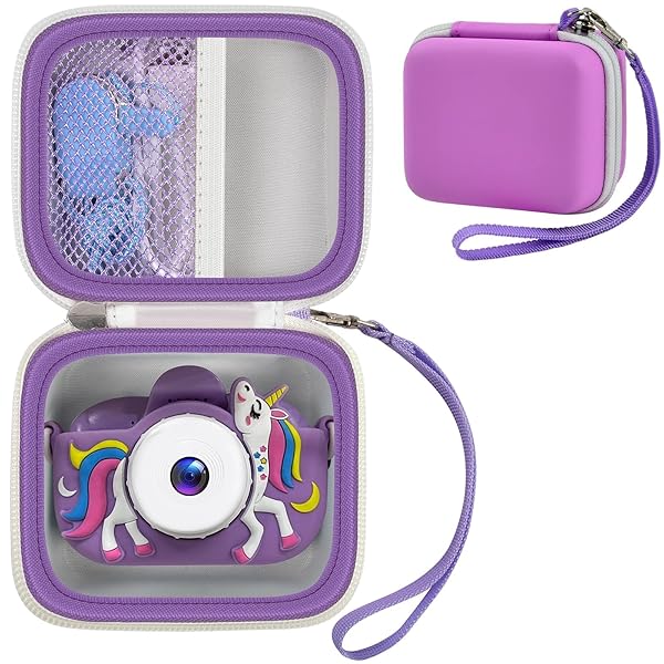 GWCASE GWCASE Purple Camera Case for Seckton MAVOKIS ZUODUN YEEHAO HOOMOON Goopow GREENKINDER Kids Digital Cameras Holder Box Only