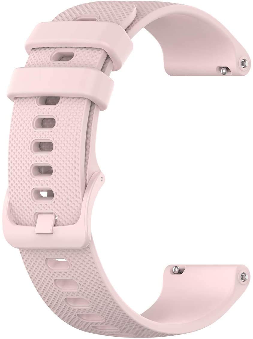 Wristology Quick Release Easy Change Replacement Soft Silicone Rubber Watch Band Strap for Men Women 16mm (Pink) SB08-16