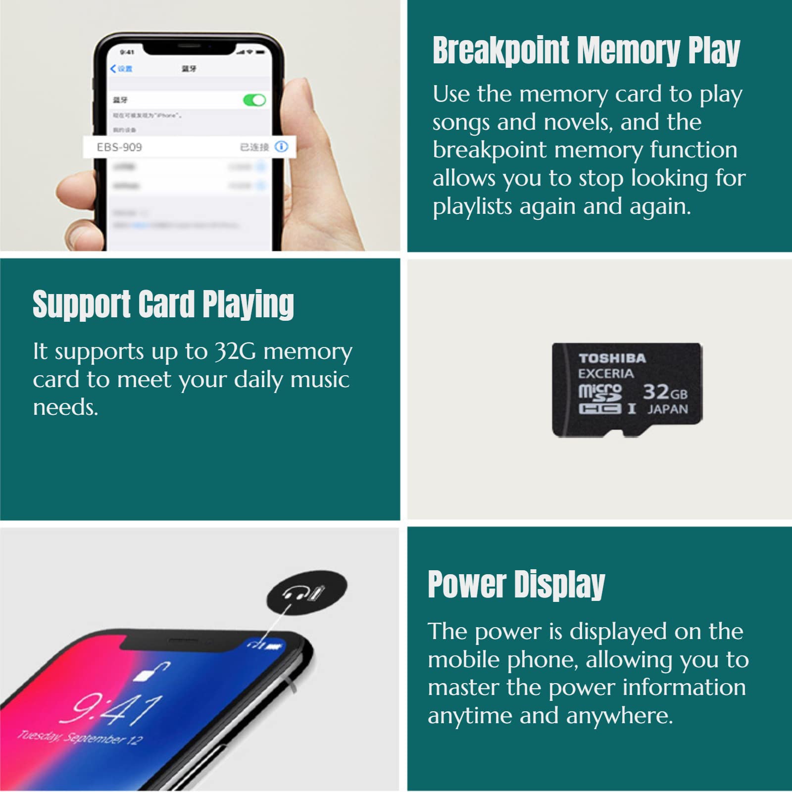 Yoidesu Yoidesu Neckband Portable Bluetooth Speakers Lightweight 3D Stereo Surround Sound Wearable Speaker for Outdoor Cycling and Hands-Free Calling - View 7 of 9