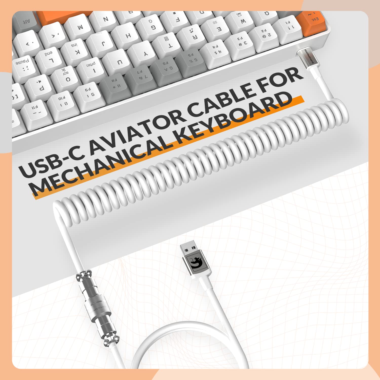 ZIYOU LANG RK-T8 Wired 65% Mechanical Gaming Keyboard with RGB LED Backlit Anti-ghosting TKL Mini 68 Key Custom Coiled C to A Cable Linear Red Switch - View 5 of 8