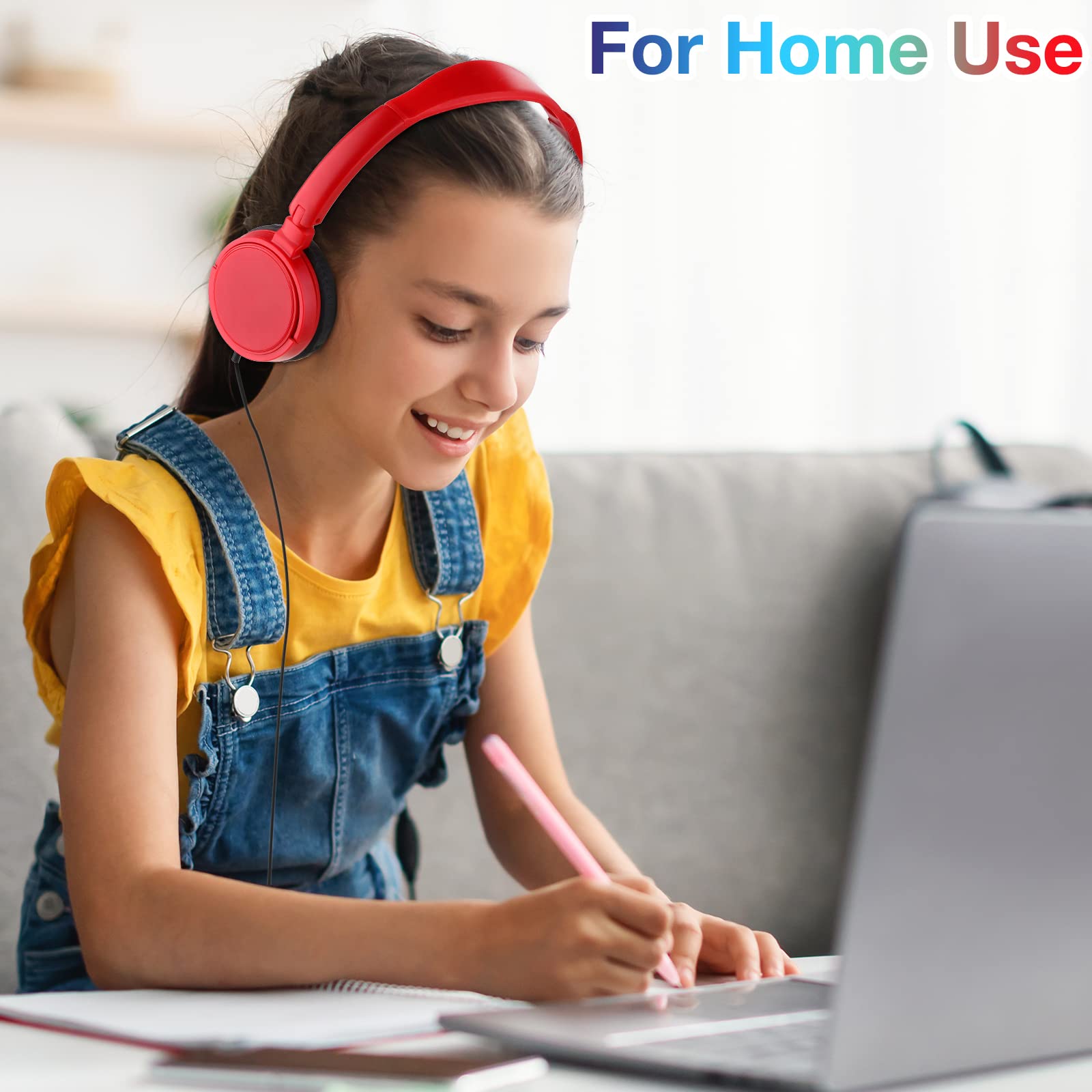 Yunsailing Yunsailing 18 Pack Classroom Headphones Bulk Wired Set for Kids School Adjustable Over Ear Earbuds Multicolor - View 6 of 7