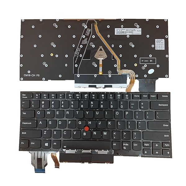 Siakoocty Siakoocty Backlit Keyboard Replacement for Lenovo Thinkpad X1 Carbon 7th Gen 2019 X1C 2020 US Layout with Pointing Device