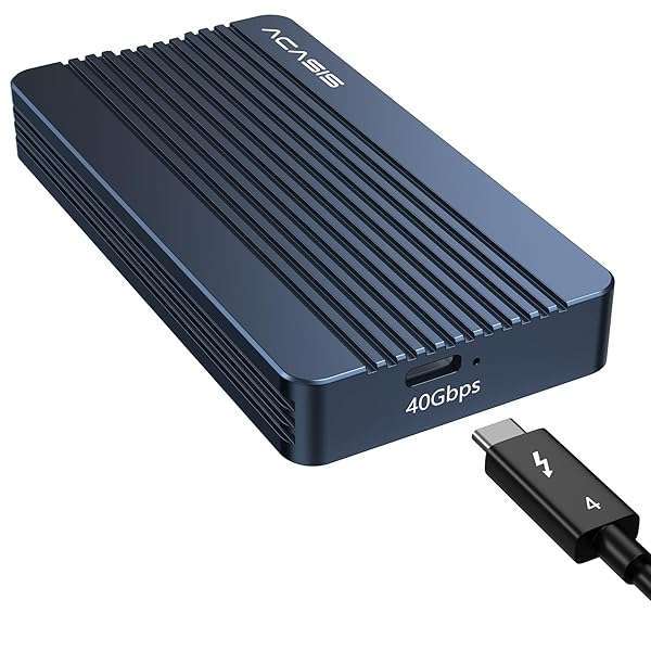FREEGENE ACASIS 40Gbps M.2 NVMe SSD Enclosure TBU 405 for M1/M2 Pro/Max - USB4/3.2 Compatible, Supports 2280 B+M M-Key SSDs
