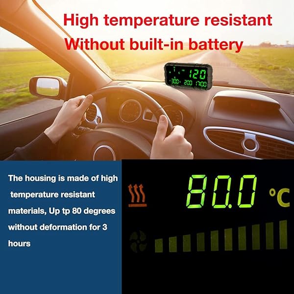 kingneed Kingneed C3012 HUD Speedometer & Odometer - Universal GPS Display for Cars, Trucks & Buses - View 7 of 7