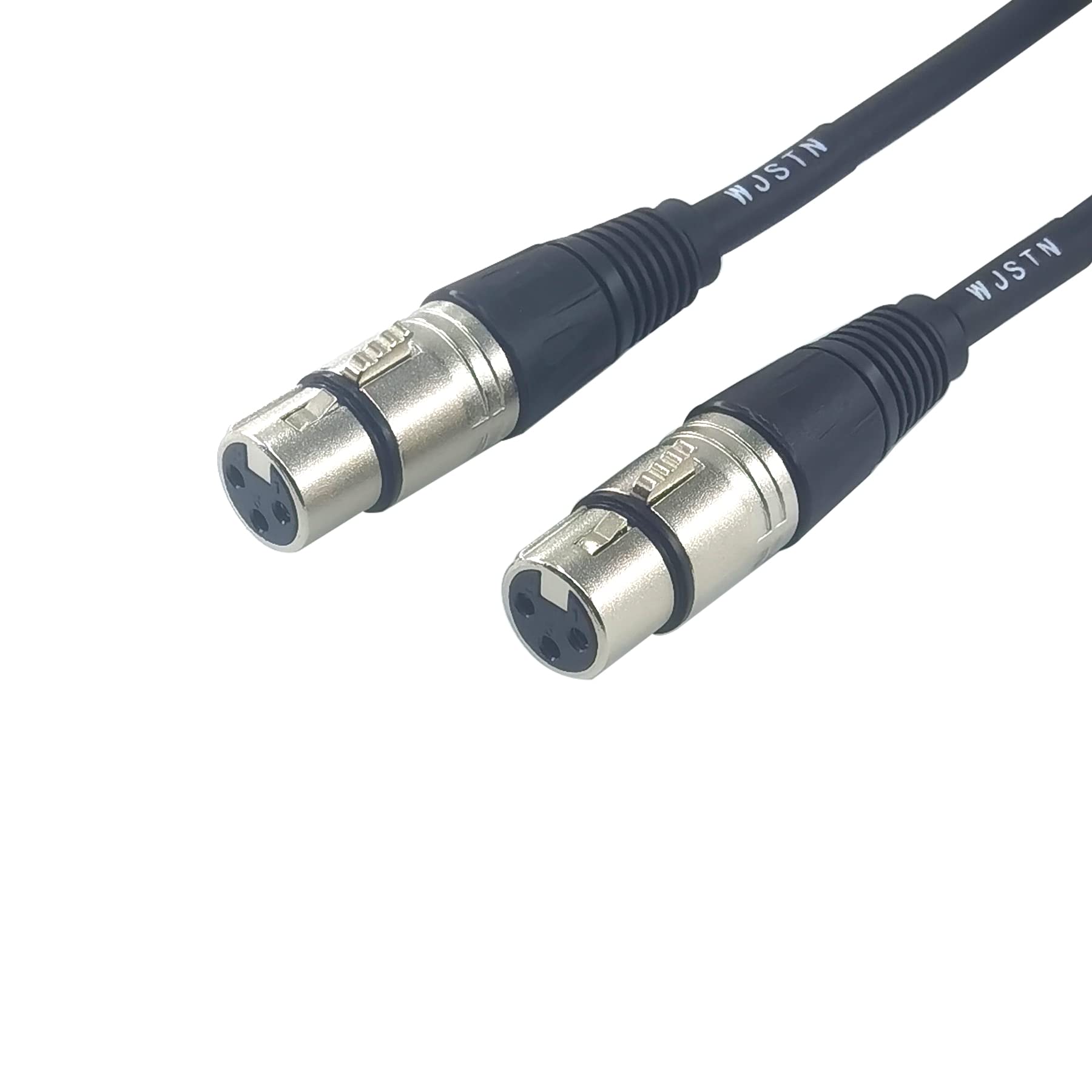 WJSTN Right-Angle Male to Straight Female XLR Plug Cable, Right Angle Adapter 2 Pack - View 4 of 5