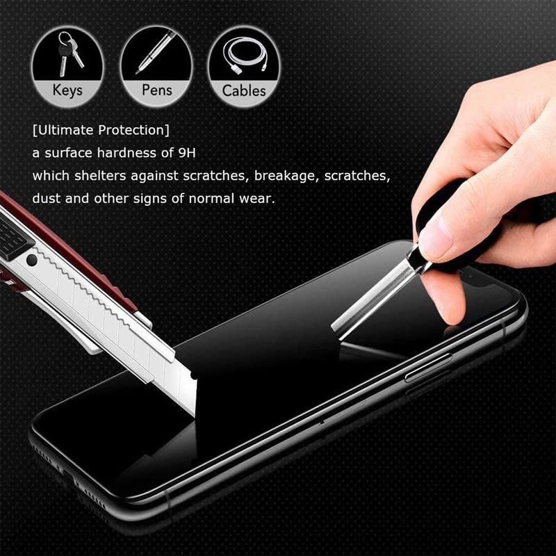 HGJTF Phone Case for AGM H5 Pro (6.52") with [3 X Tempered Glass Screen Protector], Ultra-thin Soft Silicone Bumper Shell Shockproof TPU Black Cover - View 7 of 9