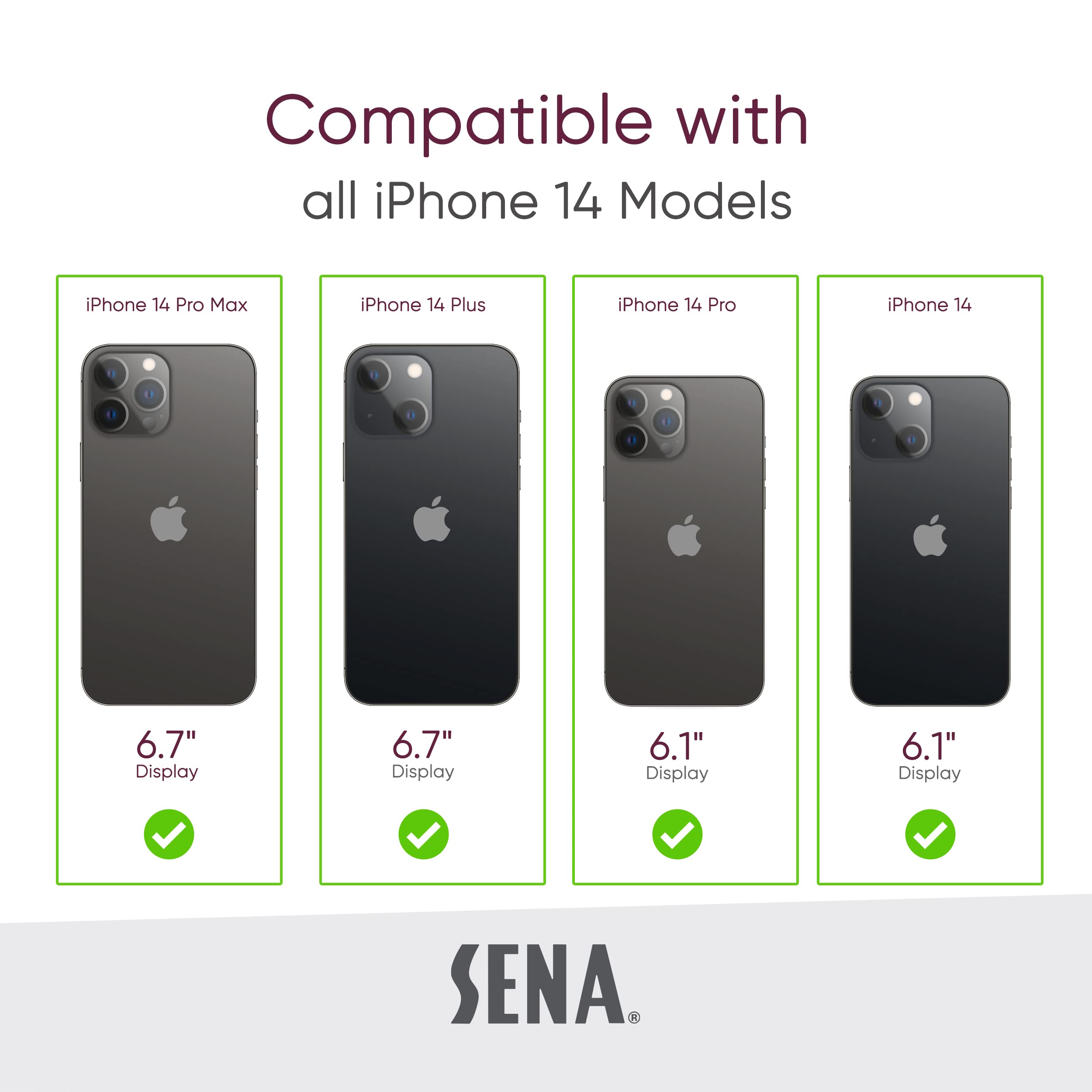 SENA MagSafe Wallet Phone Stand, Apple MagSafe Wallet Stand Attachment for Apple iPhone 12 13 14 Pro Max Max Pro, iPhone Leather Wallet Stand with - View 6 of 7