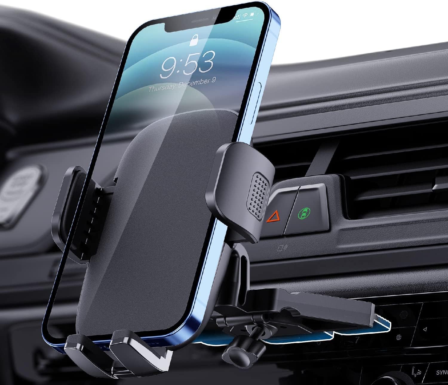 TICILFO Phone Mount for Car Phone Holder Mount Upgraded Metal CD Slot Phone Holder Car Cell Phone Holder Thick Cases Friendly iPhone Holder for Car