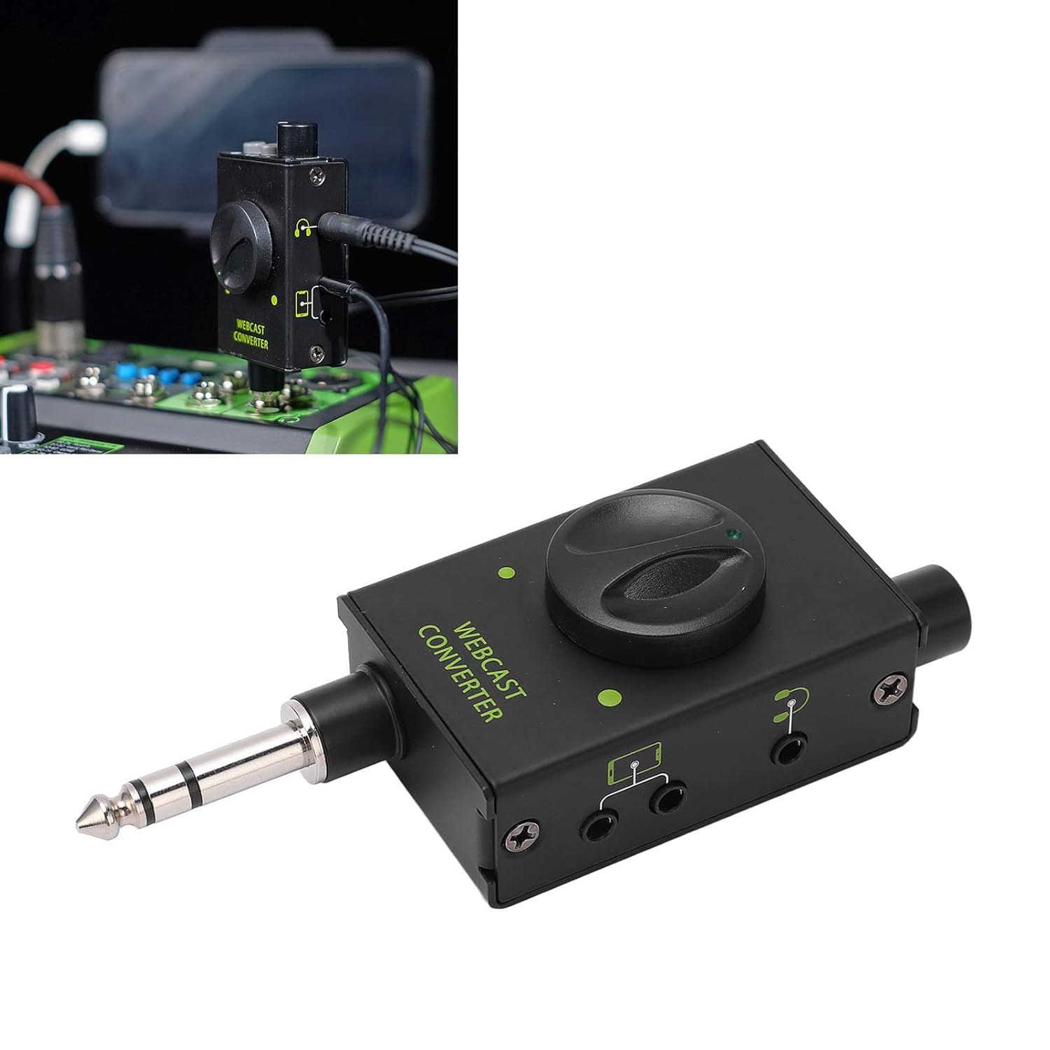 Pomya Pomya External Sound Card Portable Multifunctional Adapter for Live Recording Computer Games and Streaming - View 5 of 9