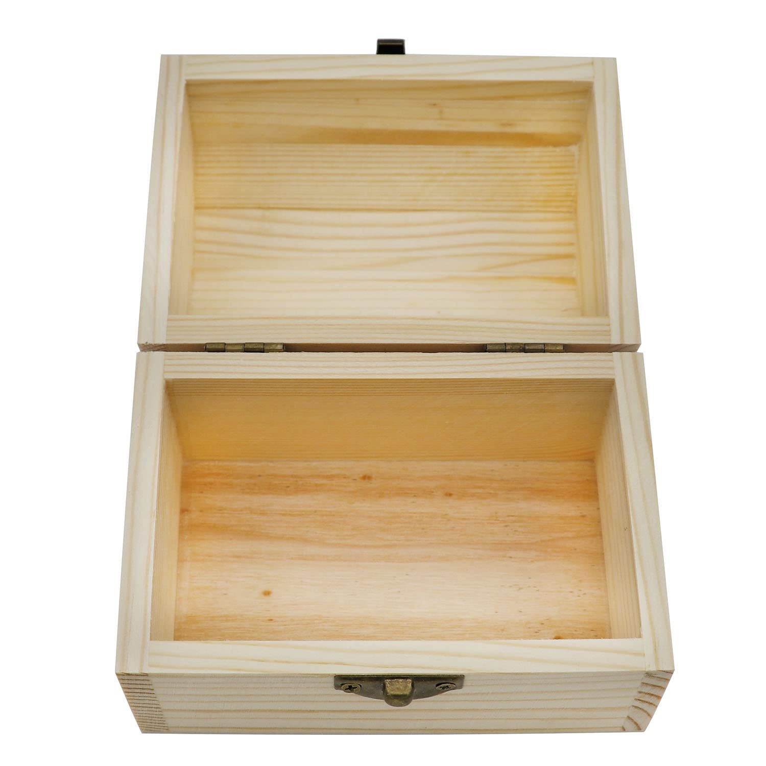 Hsiwto Hsiwto Unfinished Wood Box for DIY Craft Storage Jewelry and Toy Case - View 2 of 8