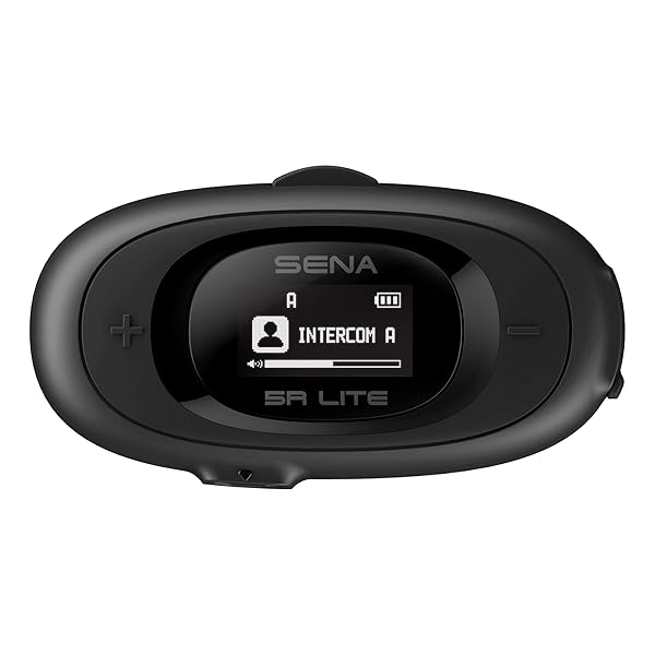SENA Sena 5R LITE Bluetooth Intercom Headset for Motorcycles - HD Two-Way Communication, Black