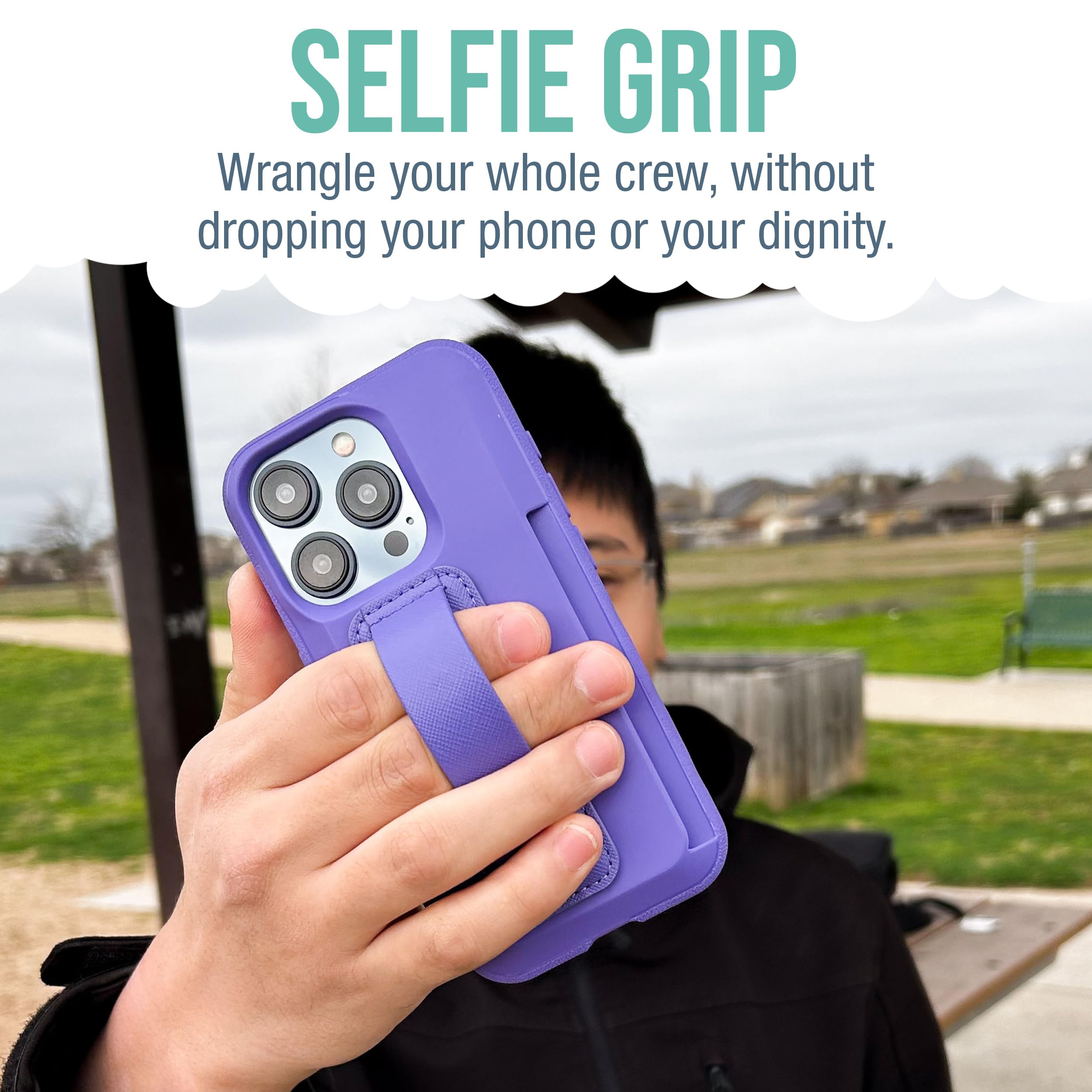 Smartish Smartish Phone Grip Loop - Prop Tart - Pop Out Finger Strap and Holder with Kick Stand [Compatible with All iPhone and Android Phones] - You're Just - View 4 of 7