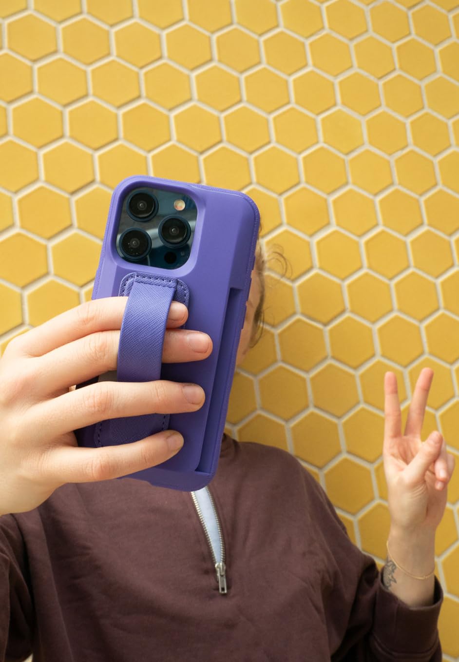 Smartish Smartish Phone Grip Loop - Prop Tart - Pop Out Finger Strap and Holder with Kick Stand [Compatible with All iPhone and Android Phones] - You're Just - View 7 of 7