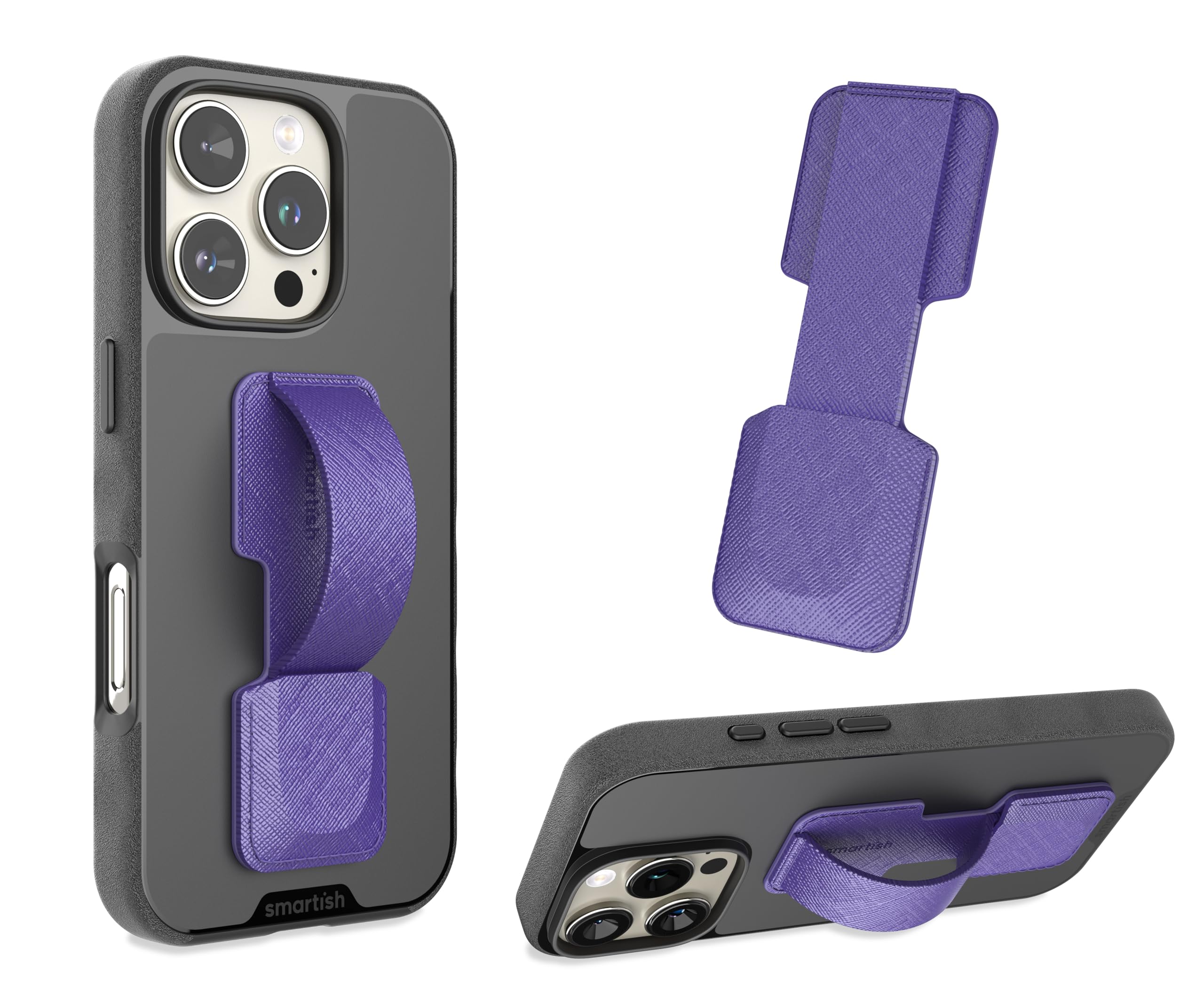 Smartish Phone Grip Loop - Prop Tart - Pop Out Finger Strap and Holder with Kick Stand [Compatible with All iPhone and Android Phones] - You're Just