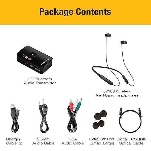 HomeSpot HomeSpot Wireless Neckband Headphones for TV: Bluetooth 5.3, No Delay, Lightweight, Ideal for Seniors - View 7 of 7