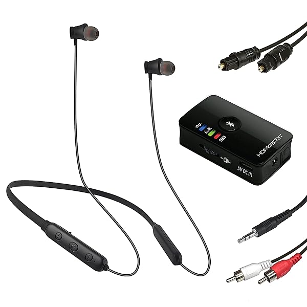 HomeSpot HomeSpot Wireless Neckband Headphones for TV: Bluetooth 5.3, No Delay, Lightweight, Ideal for Seniors - View 2 of 7