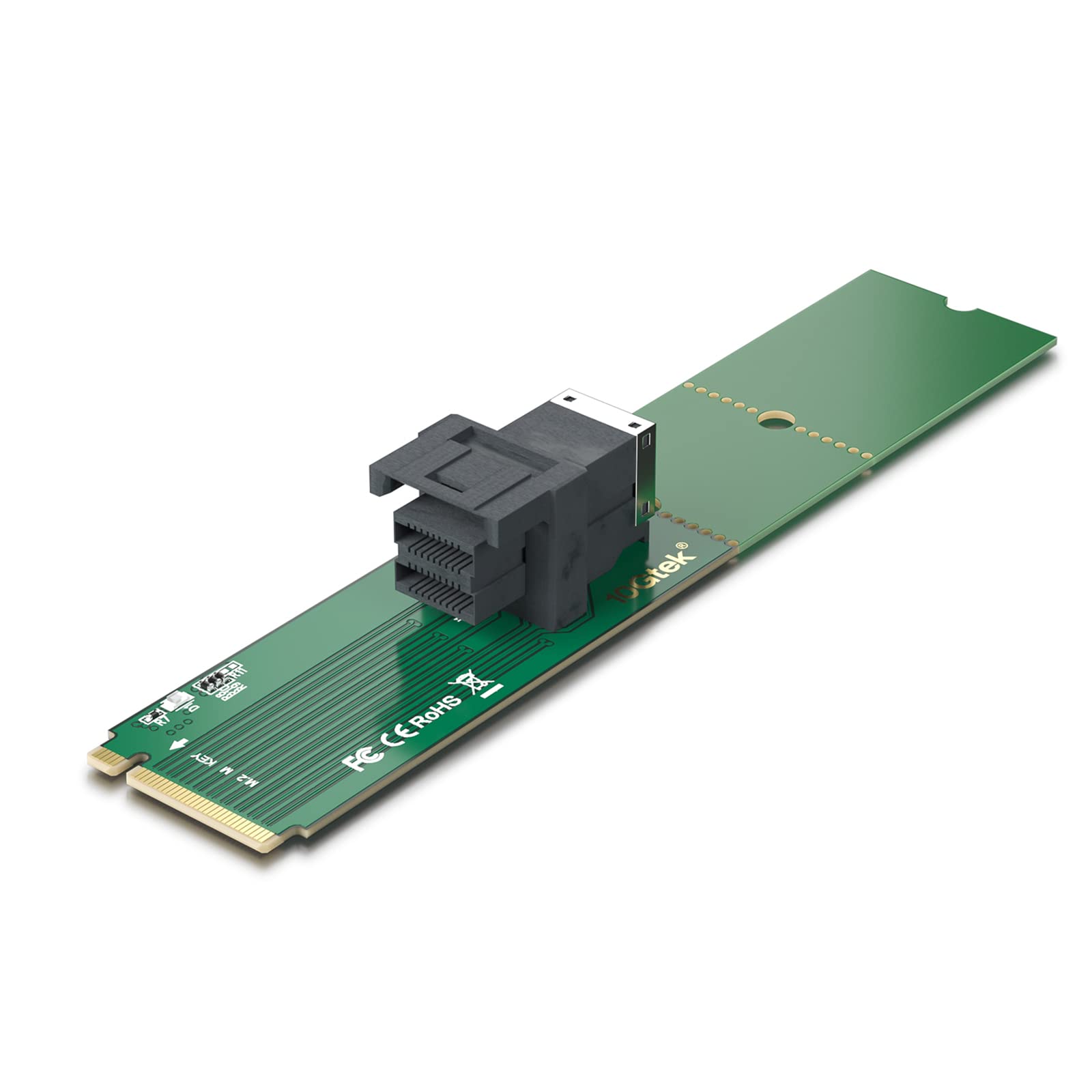 10Gtek M2 M Key to SFF8643 Adapter PCIe 30 x4 Interface for High Speed NVMe SSD Connectivity in U2 Storage Systems