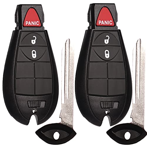 SUPALAND Replacement Car Key Fob for Dodge Ram 1500/2500/3500 (2013-2021) - Keyless Entry & Remote Start - Pack of 2 - View 2 of 8