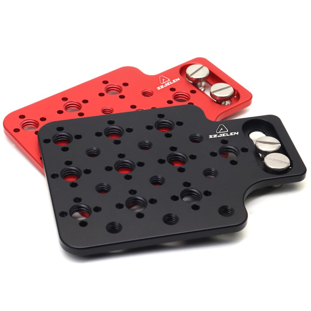 SZJELEN SZJELEN 3/8 Inch Screws Camera Extension Side Universal Small Plate Compatible with All Camera Models Black - View 2 of 6