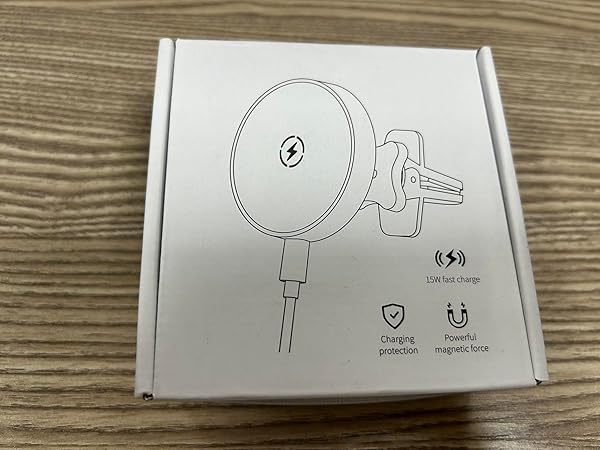 MAGJIEYX Magnetic Wireless Car Charger for iPhone 12 13 Mini Pro Max Auto Alignment Air Vent Dashboard Holder with 36W Fast Charger Dark Black - View 9 of 9