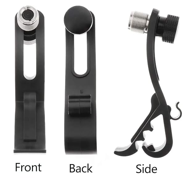 Watris Veiyi Drum Microphone Clip Set 4Pcs Shockproof Mounts for Secure Drum Rim Mic Clamps Musical Instrument Supplies - View 7 of 9