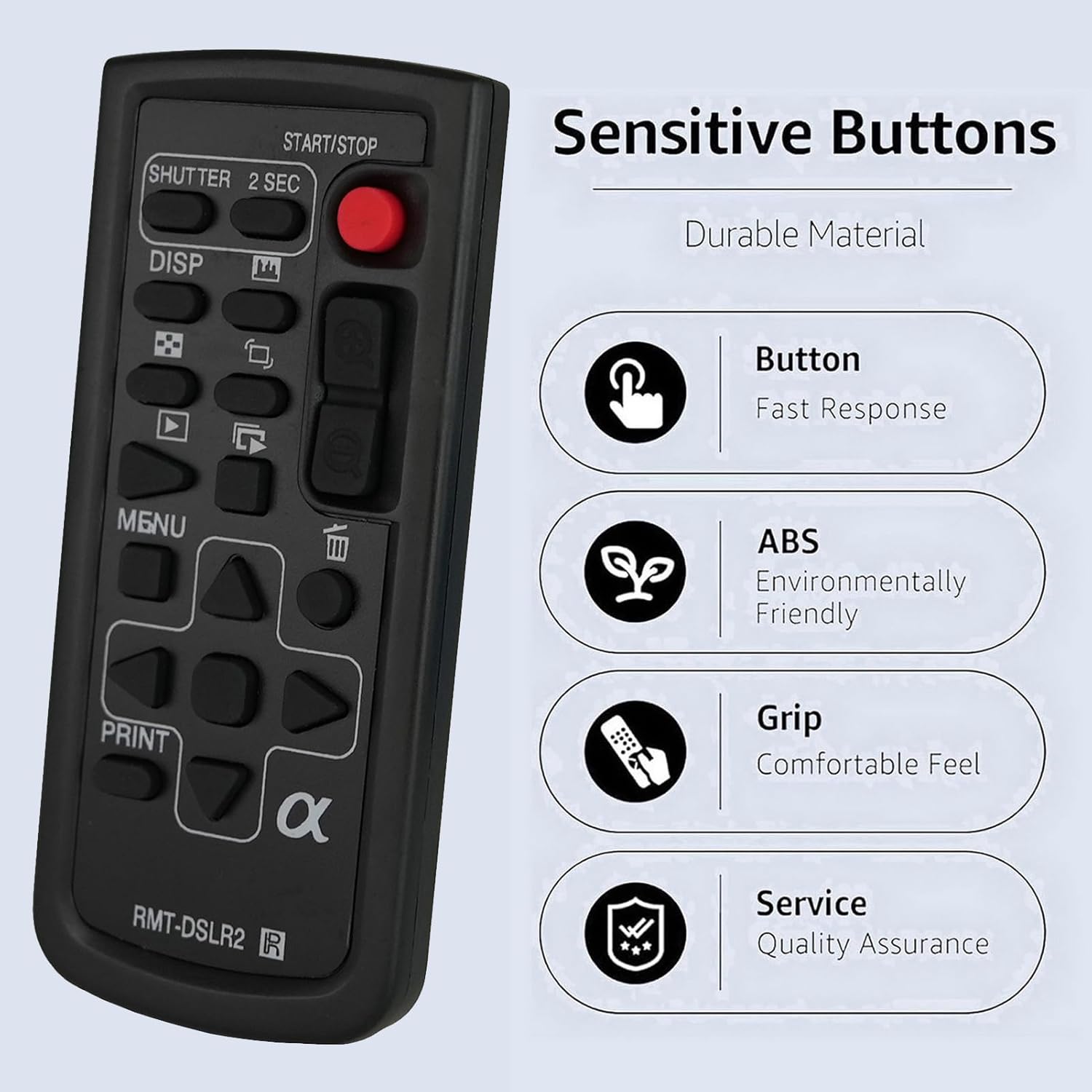 Kassionel Universal Remote for Sony NEX and SLT Cameras NEX-5R NEX-6 NEX-7 ILCA-99M2 SLT-A99 A57 Fast and Easy Control - View 3 of 8