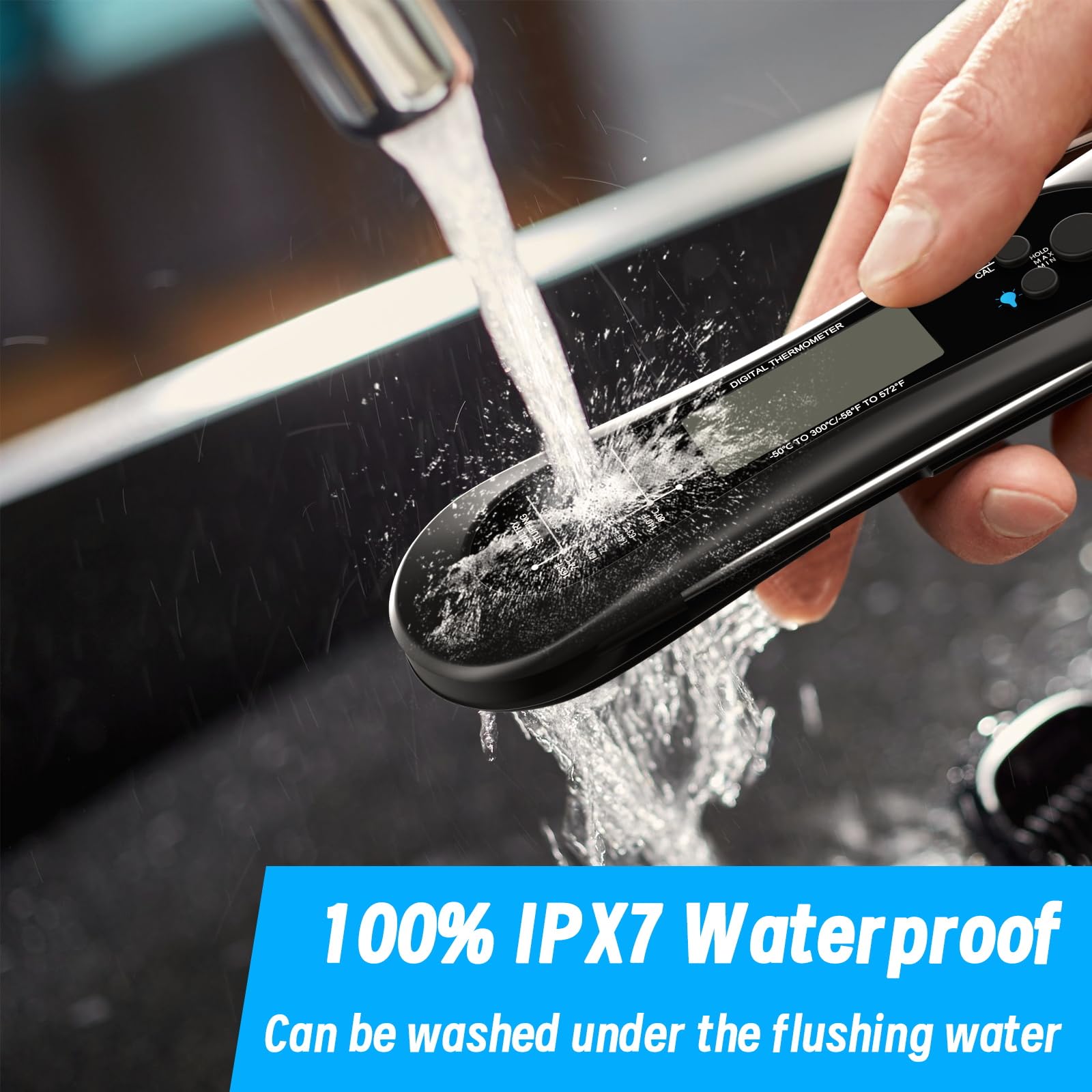 Biison Digital Instant Read Meat Thermometer with Bottle Opener Backlight and Calibration for Grill Cooking BBQ Turkey Candy and Liquids - View 4 of 7