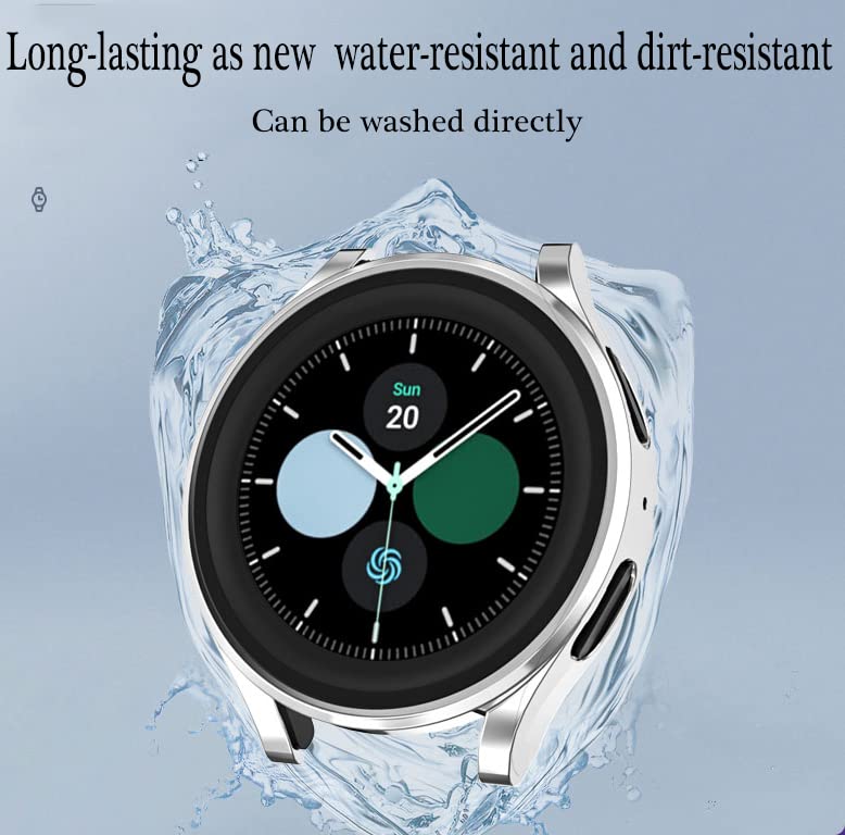 6pcs Compatible with Samsung Galaxy Watch 5 Pro Case 2022, Soft TPU Plated All Around Scratch-Proof Screen Protector Case Cover for Galaxy Watch 5 - View 4 of 8