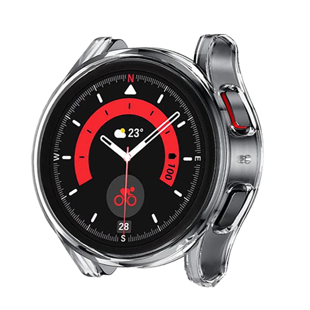 6pcs Compatible with Samsung Galaxy Watch 5 Pro Case 2022, Soft TPU Plated All Around Scratch-Proof Screen Protector Case Cover for Galaxy Watch 5 - View 7 of 8