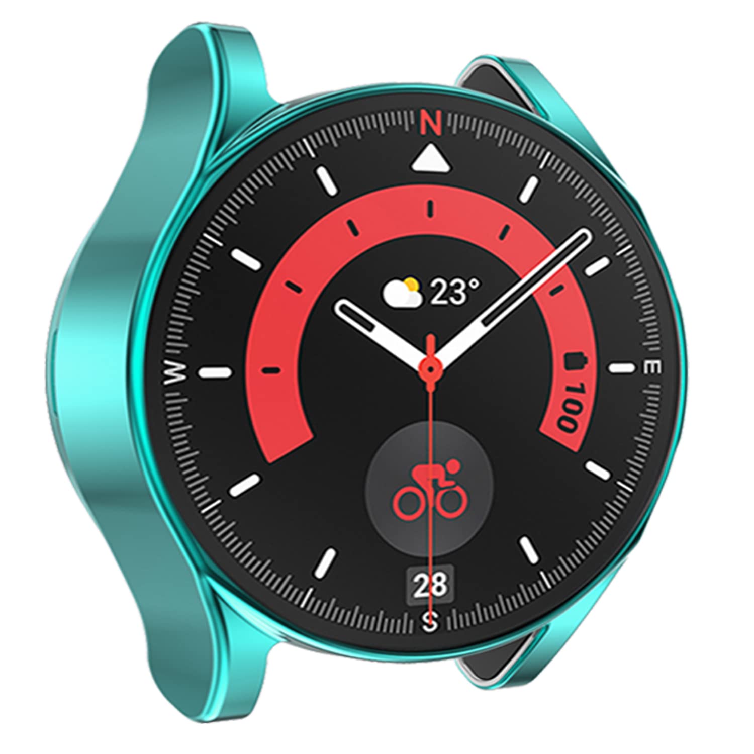 6pack Compatible with Samsung Galaxy Watch 5 Pro Case 2022, Soft TPU Plated All Around Scratch-Proof Screen Protector Case Cover for Galaxy Watch 5 - View 7 of 8