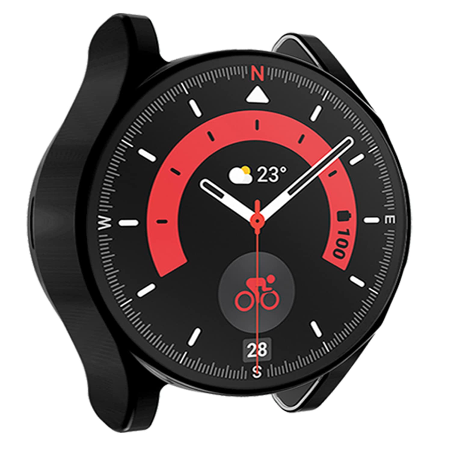 6pack Compatible with Samsung Galaxy Watch 5 Pro Case 2022, Soft TPU Plated All Around Scratch-Proof Screen Protector Case Cover for Galaxy Watch 5 - View 8 of 8